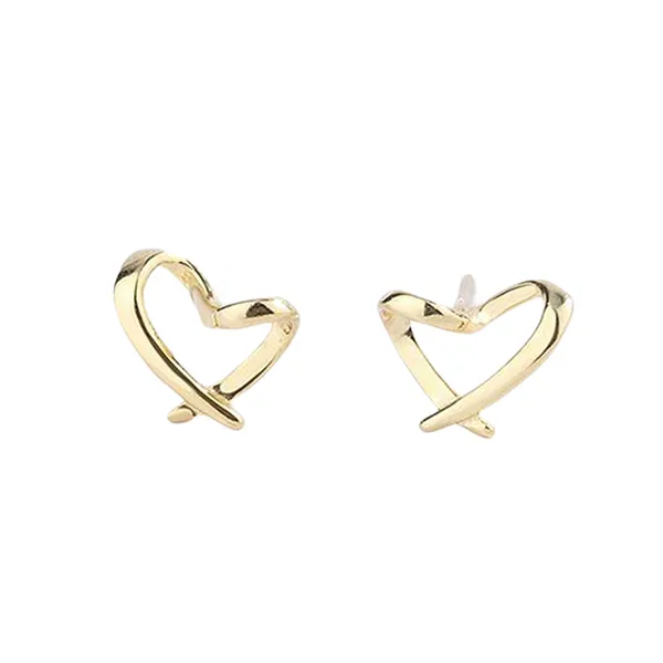 Khuyên Tai LiLi Jewelry Hình Trái Tim Lili_724557 Màu Vàng - Trang sức - Vua Hàng Hiệu