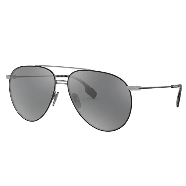 Kính Mát Burberry Aviator Men Sunglasses BE3108 12956G 60 Màu Xám - Kính mắt - Vua Hàng Hiệu