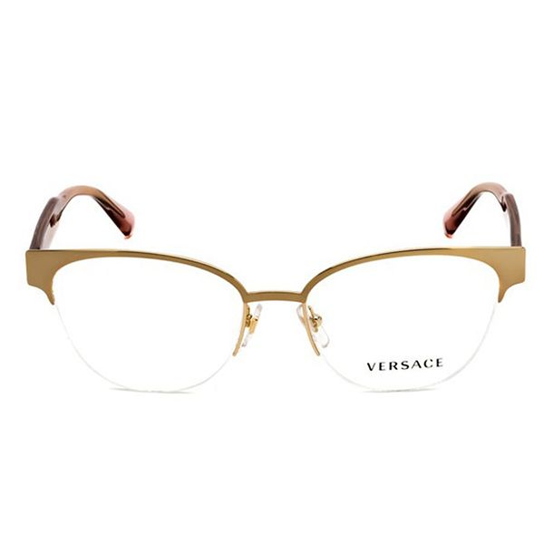 Kính Mắt Cận Versace Oval Eyeglass Frame VE1265146353 Màu Vàng - 1