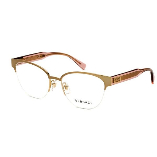 Kính Mắt Cận Versace Oval Eyeglass Frame VE1265146353 Màu Vàng - 3