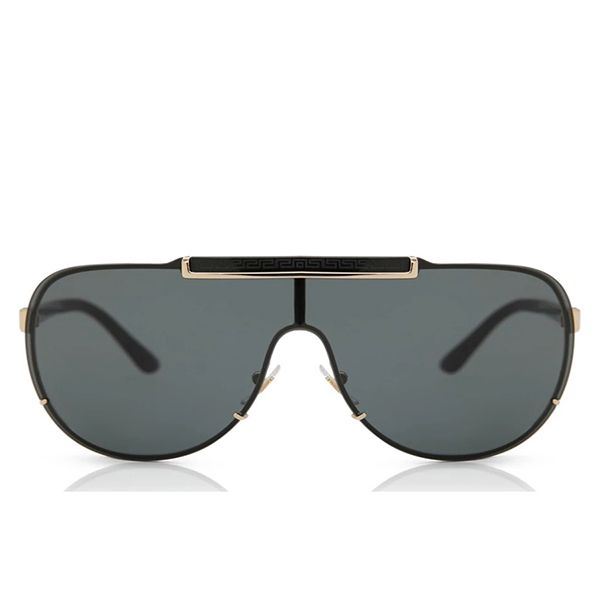 Kính Mát Versace Black Dark Grey Sunglasses VE2140 100287 40 Màu Đen Xám - 4