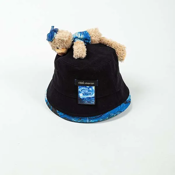 Mũ 13 De Marzo Van Gogh The Starry Night Bucket Hat FR-JX-498 Màu Đen - Mũ nón - Vua Hàng Hiệu
