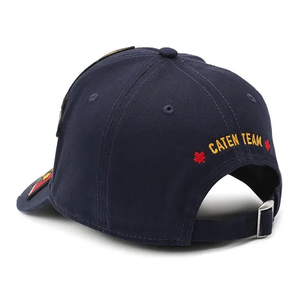 Mũ Dsquared2 All-Over Patch Baseball Cap In Blue Màu Xanh Blue