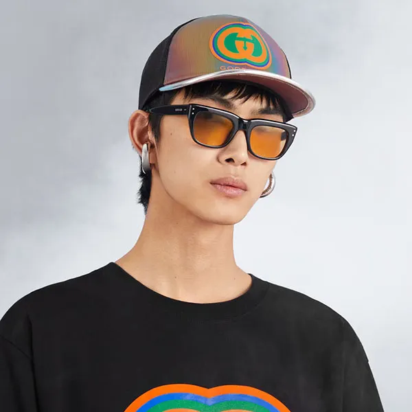 Mũ Gucci Good Game Leather Baseball Hat Phối Màu Size S