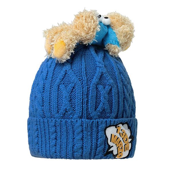 Mũ Len 13 De Marzo x Sesame Street Cookie Monster Bear Knitted Hat FR-JX-870 Màu Xanh Blue - 4