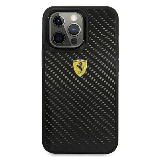 Ốp Điện Thoại Ferrari iphone 13 Pro Max FEHCP13XFCABK Màu Đen - Phụ Kiện Công Nghệ - Vua Hàng Hiệu