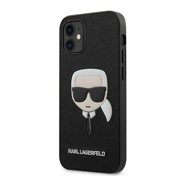 Ốp Điện Thoại Karl Lagerfeld iPhone 12 Mini KLHCP12SSAKHBK Hình Ông Già Màu Đen - Phụ Kiện Công Nghệ - Vua Hàng Hiệu