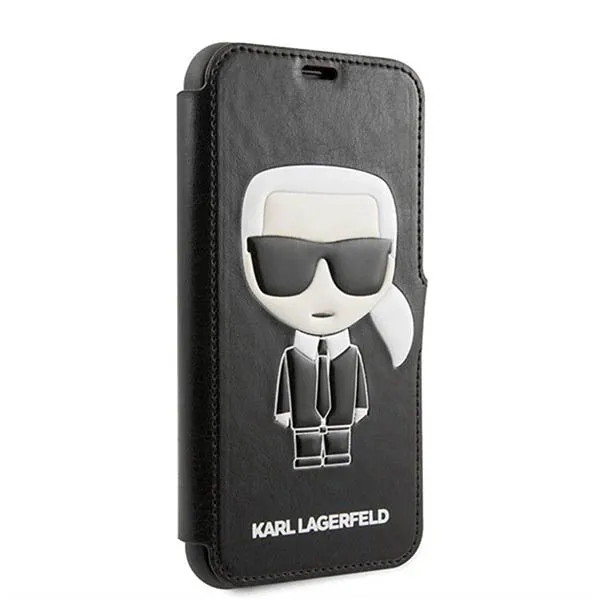 Ốp Điện Thoại Karl Lagerfeld iphone 11 Pro Max  + Credit Card Slot KLFLBKSN65FIKPUBK Màu Đen - 3