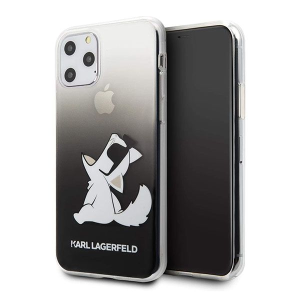 Ốp Điện Thoại Karl Lagerfeld iPhone 11 Pro Max KLHCN65CFNRCBK Màu Đen Xám - 1