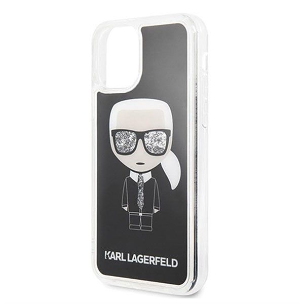Ốp Điện Thoại Karl Lagerfeld iPhone 11 Thường Hình KLHCN61ICGBK Ông Già Màu Đen - 4