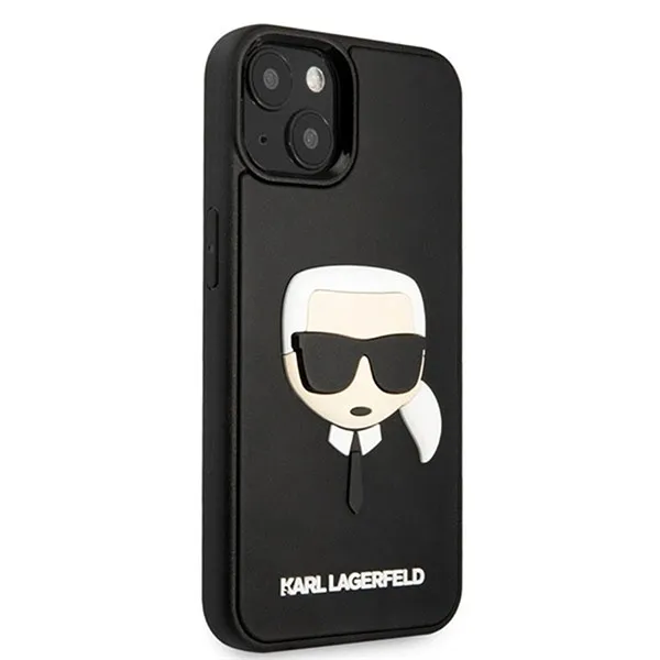 Ốp Điện Thoại Karl Lagerfeld iPhone 13 Hình Ông Già 3D KLHCP13MKH3DBK Màu Đen