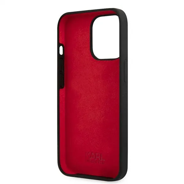 Ốp Điện Thoại Karl Lagerfeld iPhone 13 Pro KLHCP13LSLCHBK Màu Đen