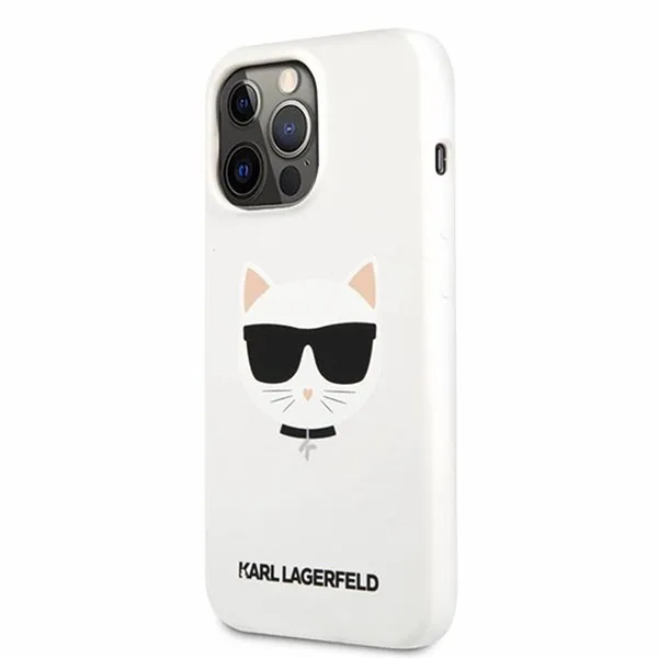 Ốp Điện Thoại Karl Lagerfeld iPhone 13 Pro Max KLHCP13XSLCHWH Mèo Trắng Silicon - Phụ Kiện Công Nghệ - Vua Hàng Hiệu