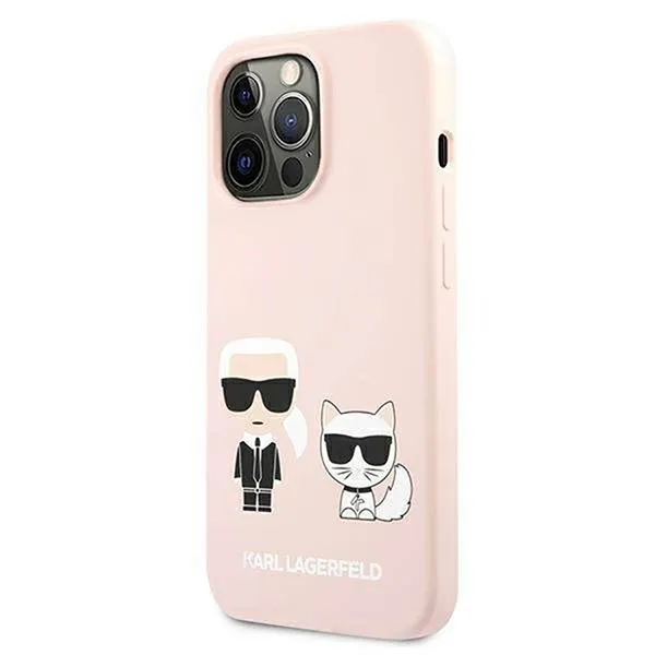 Ốp Điện Thoại Karl Lagerfeld iPhone 13 Pro Max KLHCP13XSSKCI Màu Hồng Nhạt - 3