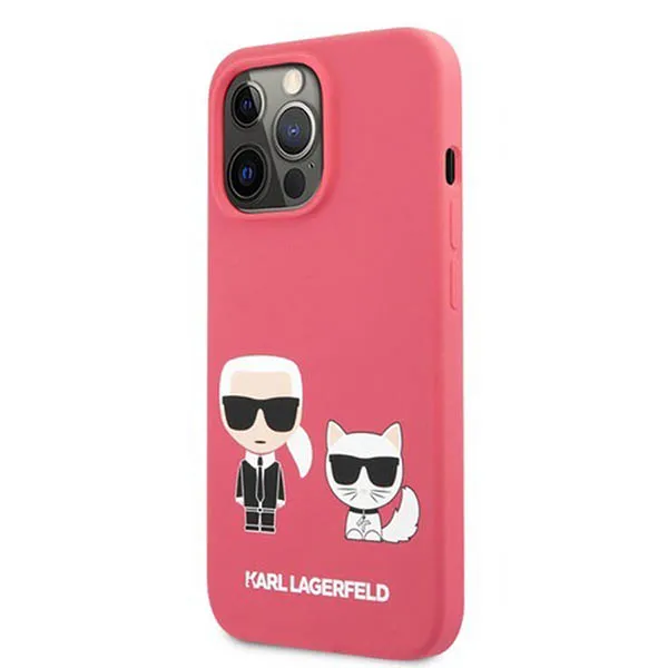 Ốp Điện Thoại Karl Lagerfeld iPhone 13 Pro Max KLHCP13XSSKCP Màu Hồng Đậm - 1