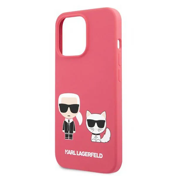 Ốp Điện Thoại Karl Lagerfeld iPhone 13 Pro Max KLHCP13XSSKCP Màu Hồng Đậm - 3