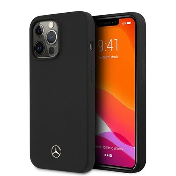 Ốp Điện Thoại Mercedes-Benz iPhone 13 Pro MEHCP13LSILBK Màu Đen - Phụ Kiện Công Nghệ - Vua Hàng Hiệu