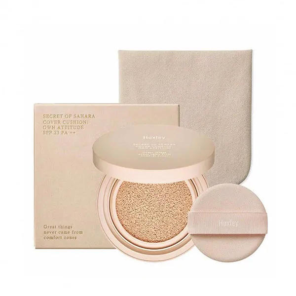 Phấn Nước Huxley Cover Cushion Own Attitude 1 White Desert 12g - Trang điểm - Vua Hàng Hiệu