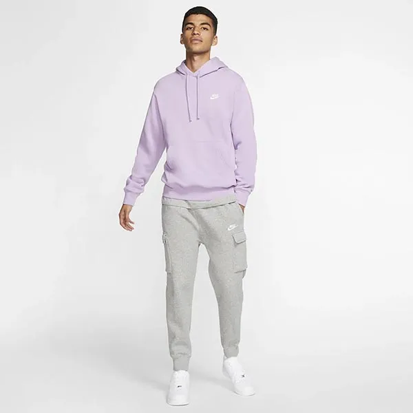 Quần Dài Nỉ Nike Club Cargo Pants Unisex Gray CD3129-063 Màu Xám Size M - Thời trang - Vua Hàng Hiệu