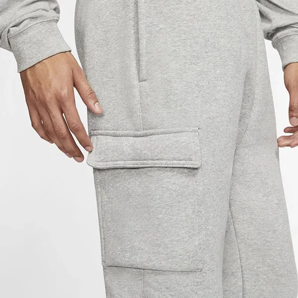 Quần Dài Nỉ Nike Club Cargo Pants Unisex Gray CD3129-063 Màu Xám Size M - Thời trang - Vua Hàng Hiệu