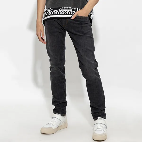 Quần Jeans Dolce & Gabbana D&G Black-Gold Tag Skinny GY07CD G8FQ0 S9001 Màu Đen Size 46