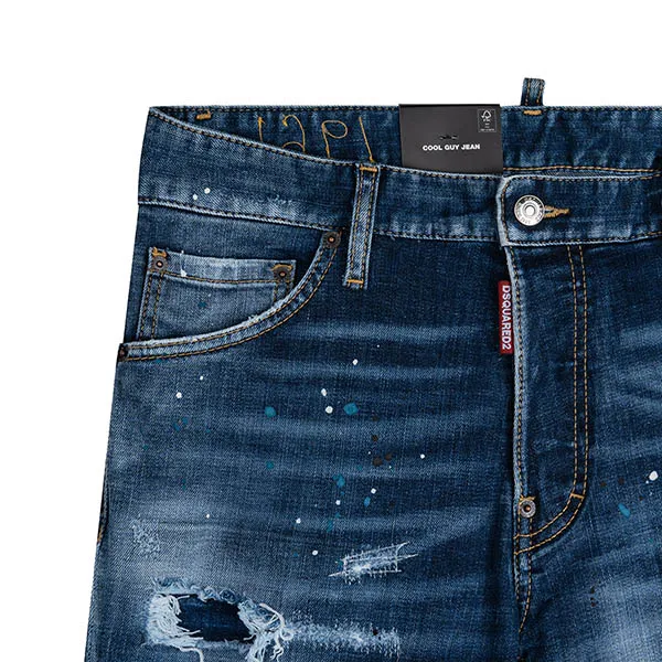 Quần Jeans Dsquared2 Logo 1964 Cool Guy S71LB1113 S30664 470 Màu Xanh Size 48