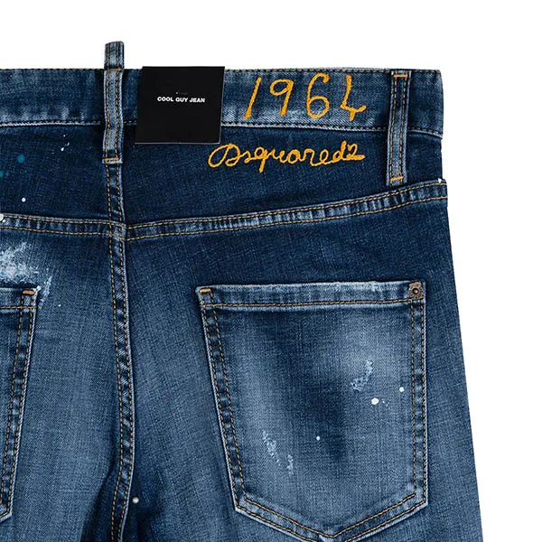 Quần Jeans Dsquared2 Logo 1964 Cool Guy S71LB1113 S30664 470 Màu Xanh Size 50