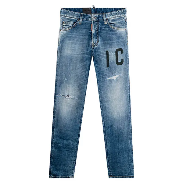 Quần Jeans Dsquared2 Logo ICON Cool Guy S79LA0049 S30342 470 Màu Xanh Size 50