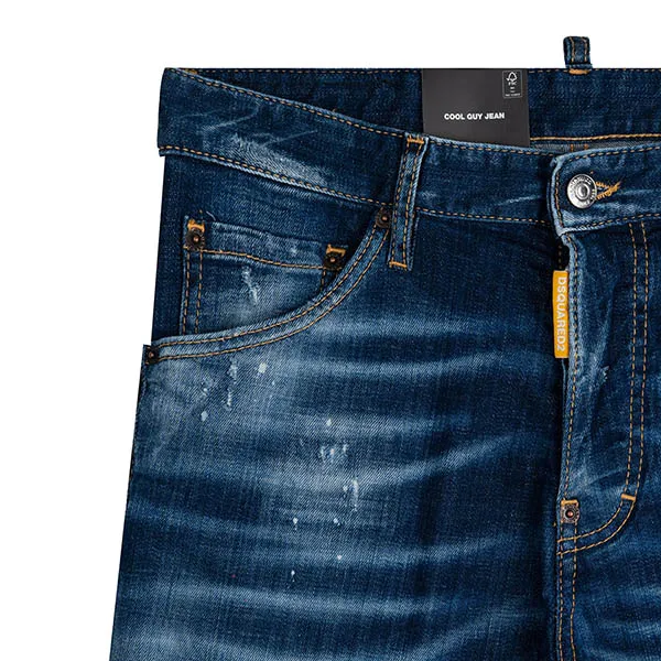 Quần Jeans Dsquared2 Logo ICON Cool Guy S79LA0051 S30342 470 Màu Xanh Size 46