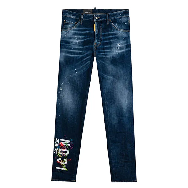 Quần Jeans Dsquared2 Logo ICON Cool Guy S79LA0051 S30342 470 Màu Xanh Size 46