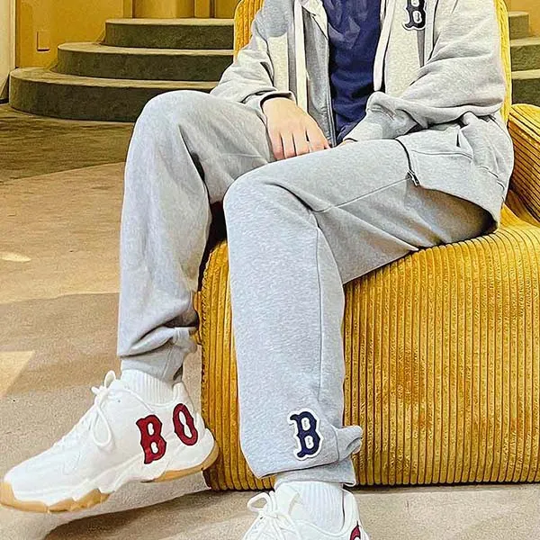Quần Jogger MLB Boston Red Sox 3APTB0124-43MGD Màu Xám