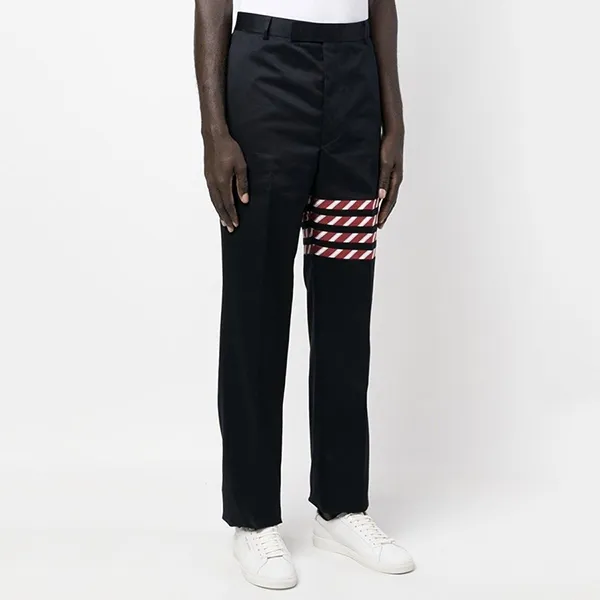 Quần Tây Thom Browne 4-Bar Tailored MTU316A03788 Màu Xanh Đen - Thời trang - Vua Hàng Hiệu