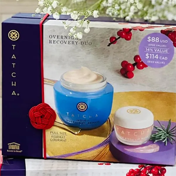 Set Dưỡng Da Và Dưỡng Môi Tatcha Overnight Recovery Duo 2 Món - Mỹ phẩm - Vua Hàng Hiệu
