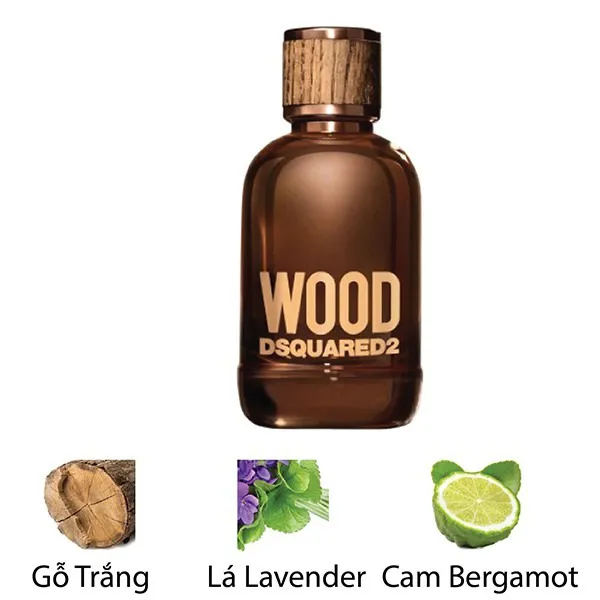 Set Nước Hoa Nam Dsquared2 Wood Pour Homme 3 Món (EDT 100ml, Showergel 100ml, Card Holder)