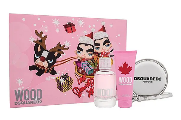 Set Nước Hoa Nữ Và Sữa Tắm Dsquared2 Wood Pour Femme 100ml Eau De Toilette Gift Set 3 Món - Nước hoa - Vua Hàng Hiệu