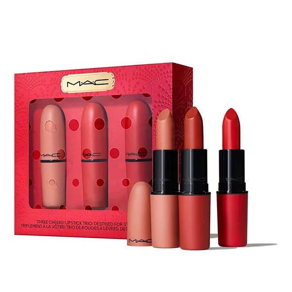 Set Son MAC Three Cheersi Lipstick TriQ Destined 3 Màu - Son Môi - Vua Hàng Hiệu