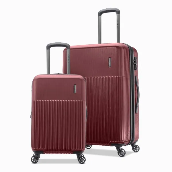 Set Vali Samsonite Spinner Rectrix Màu Đỏ Ruby (Size 20inch - Size 24inch Có Khóa Số) - Túi xách - Vua Hàng Hiệu