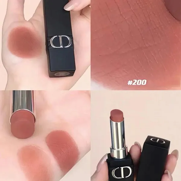 Son Dior Rouge Dior Forever Transfer-Proof Lipstick 200 Forever Nude Touch Màu Cam Đất - Son Môi - Vua Hàng Hiệu
