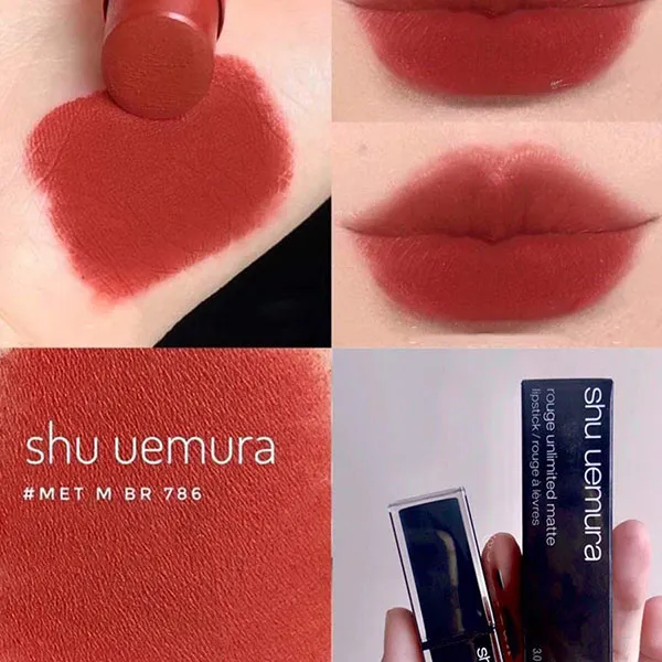 Son Shu Uemura MBR 786 Màu Đỏ Gạch - Son Môi - Vua Hàng Hiệu