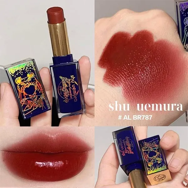 Son Shu Uemura Ru Amplified Lacquer BR 787 Màu Đỏ Đất - Son Môi - Vua Hàng Hiệu