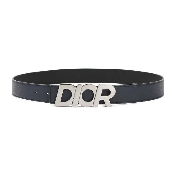 Thắt Lưng Dior Silver Logo 4335RUTAM H16Q Màu Xanh Đen Size 100 - Thắt lưng - Vua Hàng Hiệu