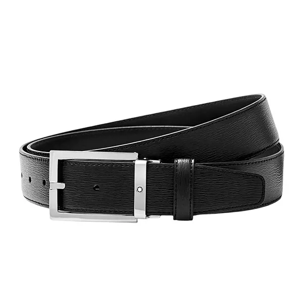 Thắt Lưng Montblanc Black Leather Belt 114435 Màu Đen - Thắt lưng - Vua Hàng Hiệu
