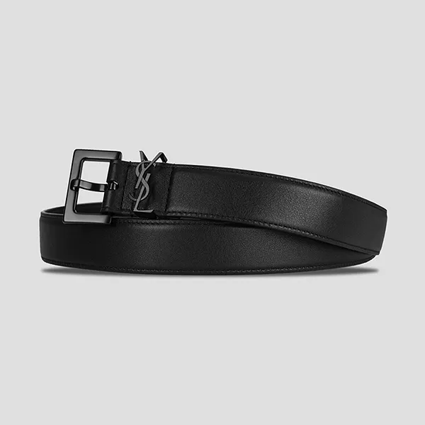 Thắt Lưng Nam Yves Saint Laurent YSL Monogue 634440 BOO0U 100 Màu Đen Size 90 - Thắt lưng - Vua Hàng Hiệu