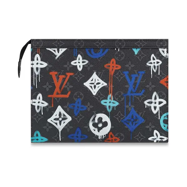 Túi Cầm Tay Nam Louis Vuitton Clutch LV Pochette Mono Phối Màu - Túi xách - Vua Hàng Hiệu