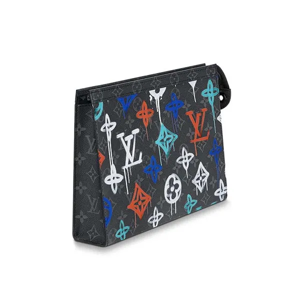 Túi Cầm Tay Nam Louis Vuitton Clutch LV Pochette Mono Phối Màu - Túi xách - Vua Hàng Hiệu