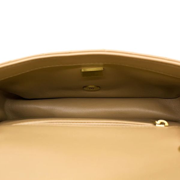 Túi Đeo Chéo Chanel AS3457 B08840 Mini Flap Bag With Heart Charms BJ523 Màu Be Đậm - 4