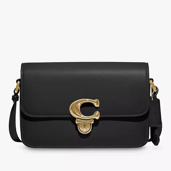 Túi Đeo Chéo Coach Studio Leather Black Shoulder Bag Màu Đen