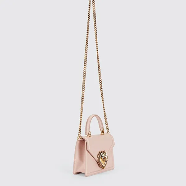 Túi Đeo Chéo Nữ Dolce & Gabbana D&G Small Devotion Tote Bag Màu Hồng - Túi xách - Vua Hàng Hiệu