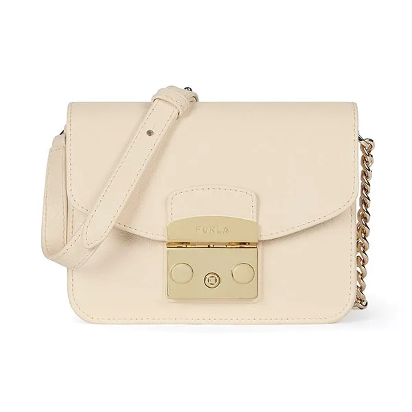 Túi Đeo Chéo Furla Metropolis Mini Crossbody Ares Màu Trắng Ngà