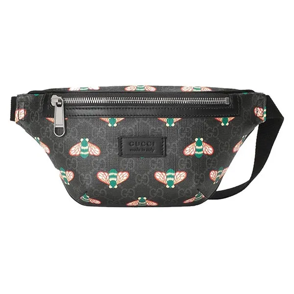Túi Đeo Chéo Gucci Bestiary Belt Bag With Bees Màu Đen